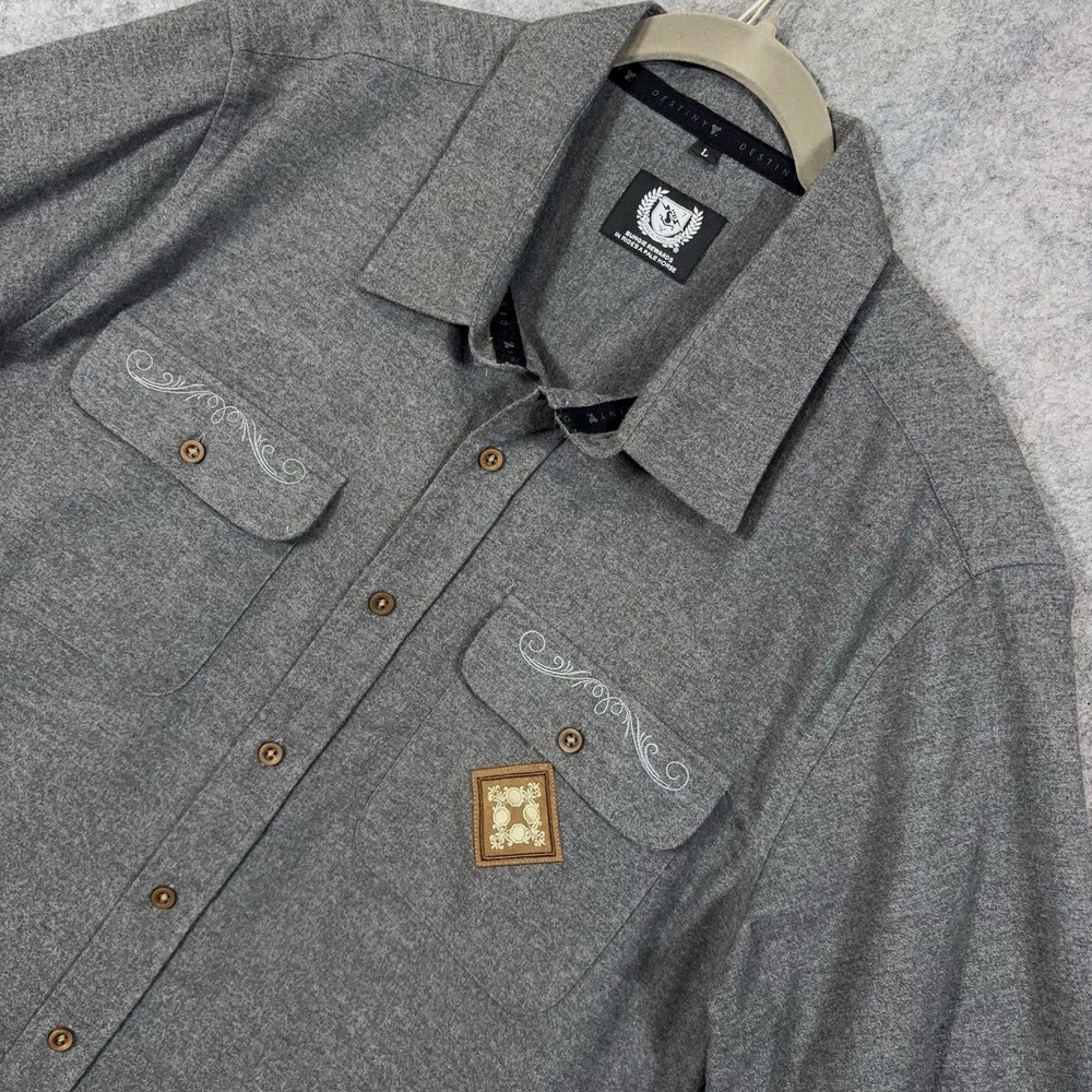Destiny Bungie Rewards Shirt Mens Sz L Gray Embroidered In Rides Pale Horse
